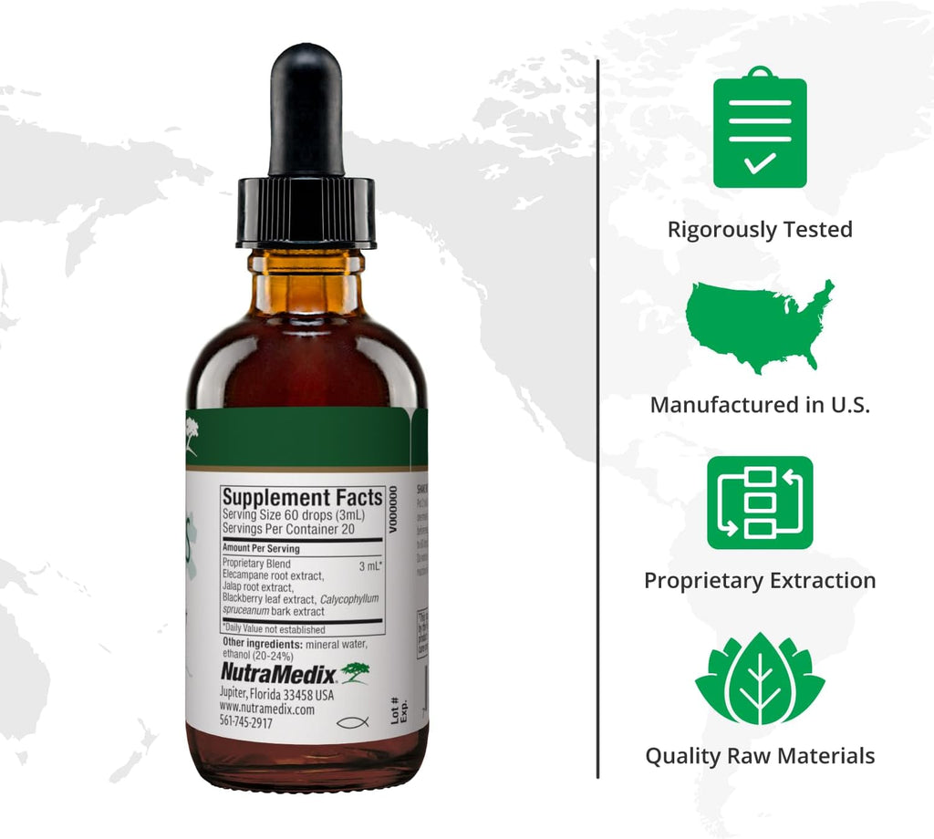 Nutramedix Nutra BBS - Suplemento Herbal Líquido para Apoyo Digestivo e Inmunológico (60 ml)