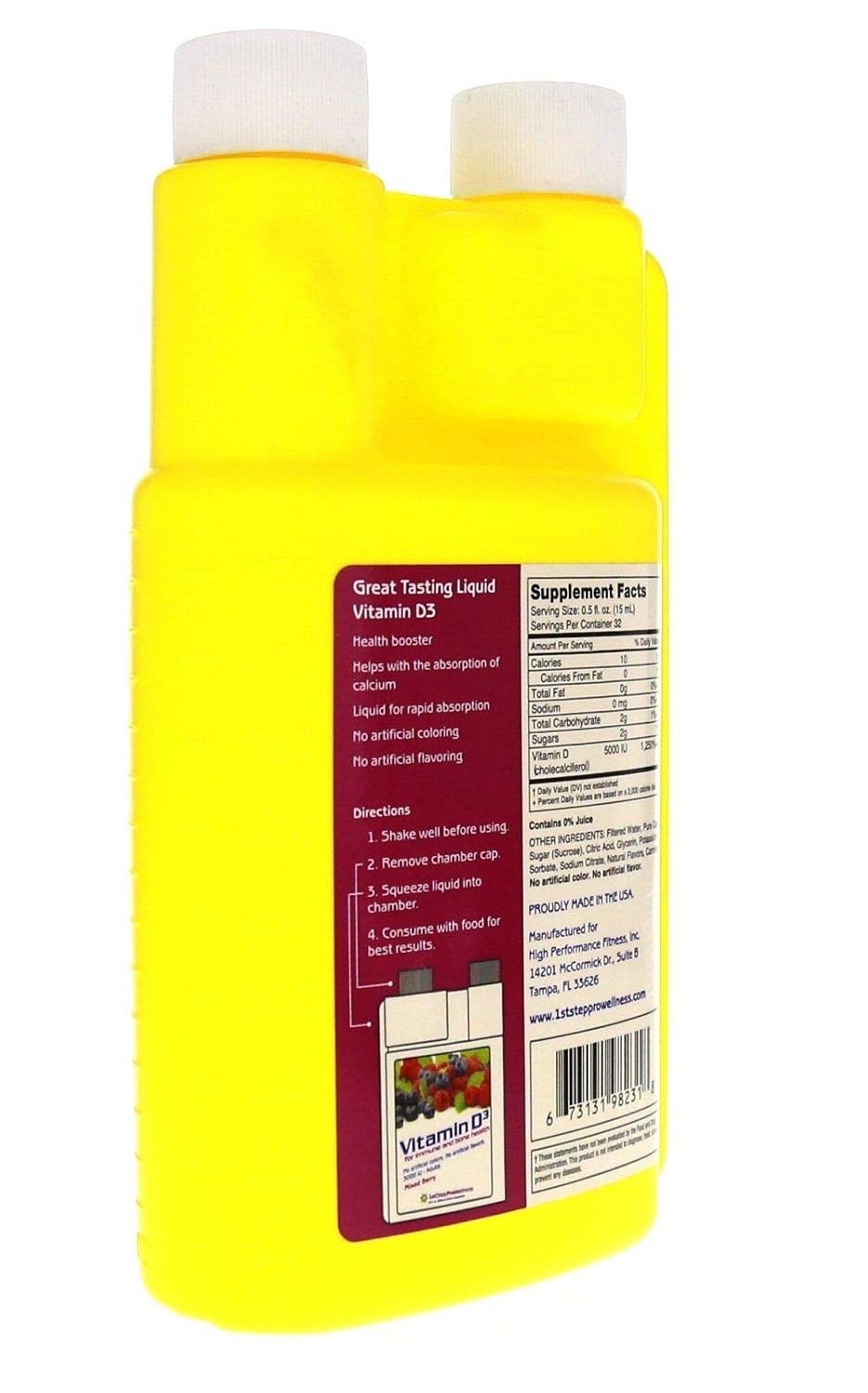 1st Step For Energy – Vitamina D3 Líquida Sabor Mixed Berry