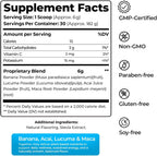 Healthful Seasons Superfood Smoothie Mix - Acai, Lucuma, Maca y Plátano - 30 Raciones