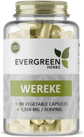 Evergreen Herbs Cápsulas de Wereke (Wereque) - 90 Cápsulas Vegetales, 1350 mg por Ración, Suplemento Herbario Mexicano para el Bienestar Diario