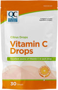 Quality Choice Vitamina C Gotas, Sabor Cítrico, 30 Pastillas