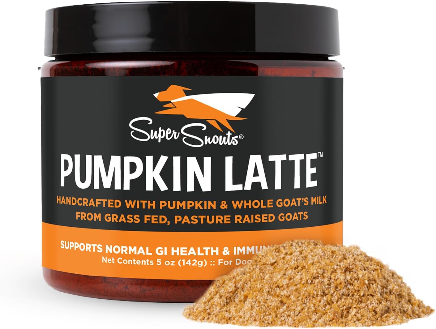 Super Snouts Pumpkin Latte - Suplemento Digestivo para Perros y Gatos, 142g
