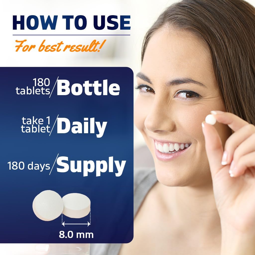 Vitamatic Vitamina D2 2400 IU (60 mcg) – Suplemento Vegano para Huesos e Inmunidad – 180 Comprimidos