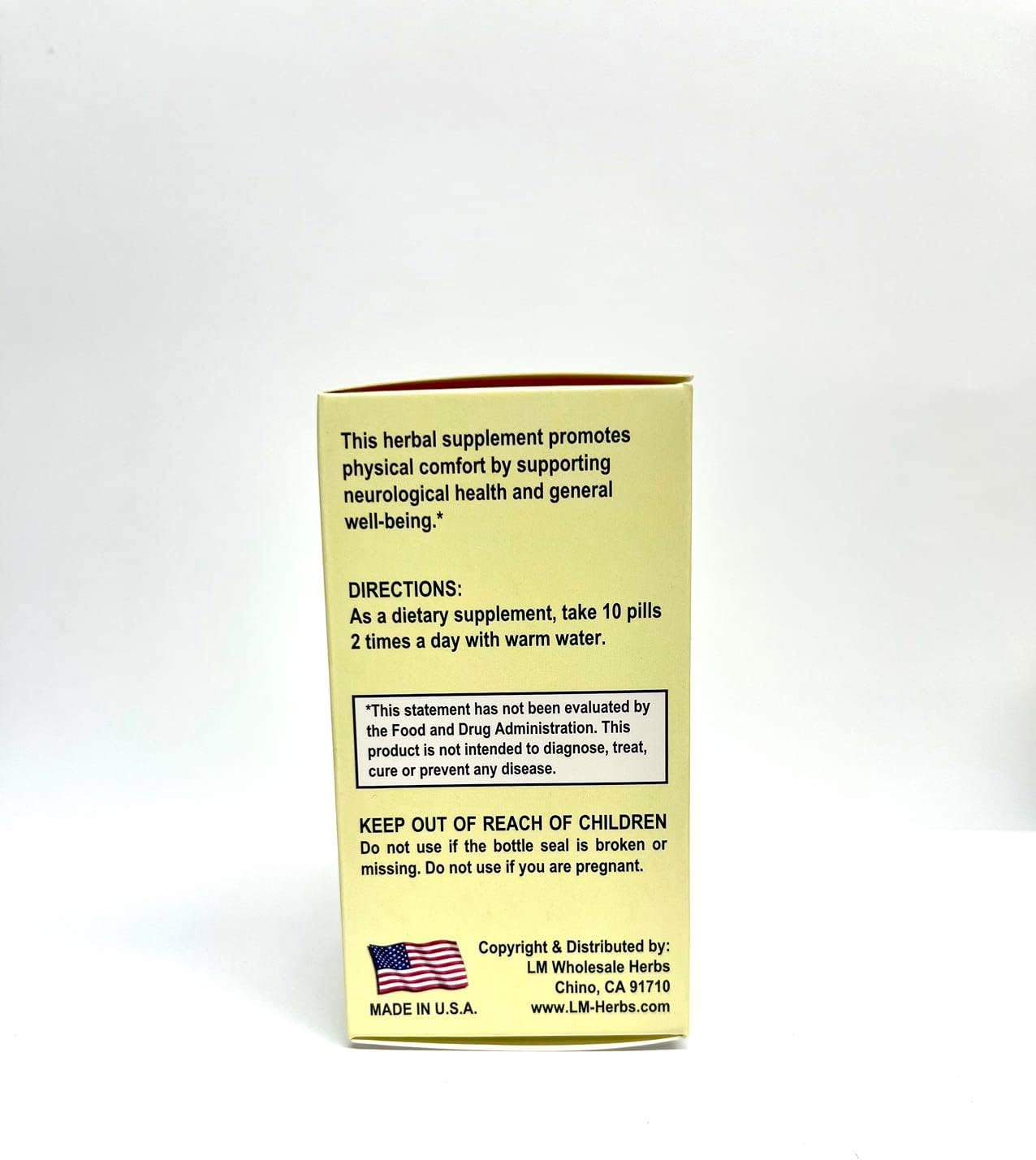 Lao Wei Gastrodia Combo Herbal Supplement 300mg 100 Pills