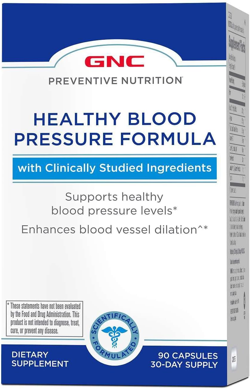 GNC Preventive Nutrition Fórmula para Presión Arterial Saludable - 90 Cápsulas