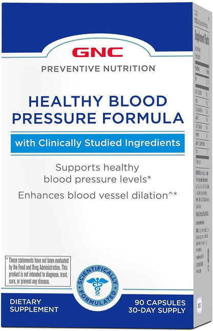 GNC Preventive Nutrition Fórmula para Presión Arterial Saludable - 90 Cápsulas – Image 1