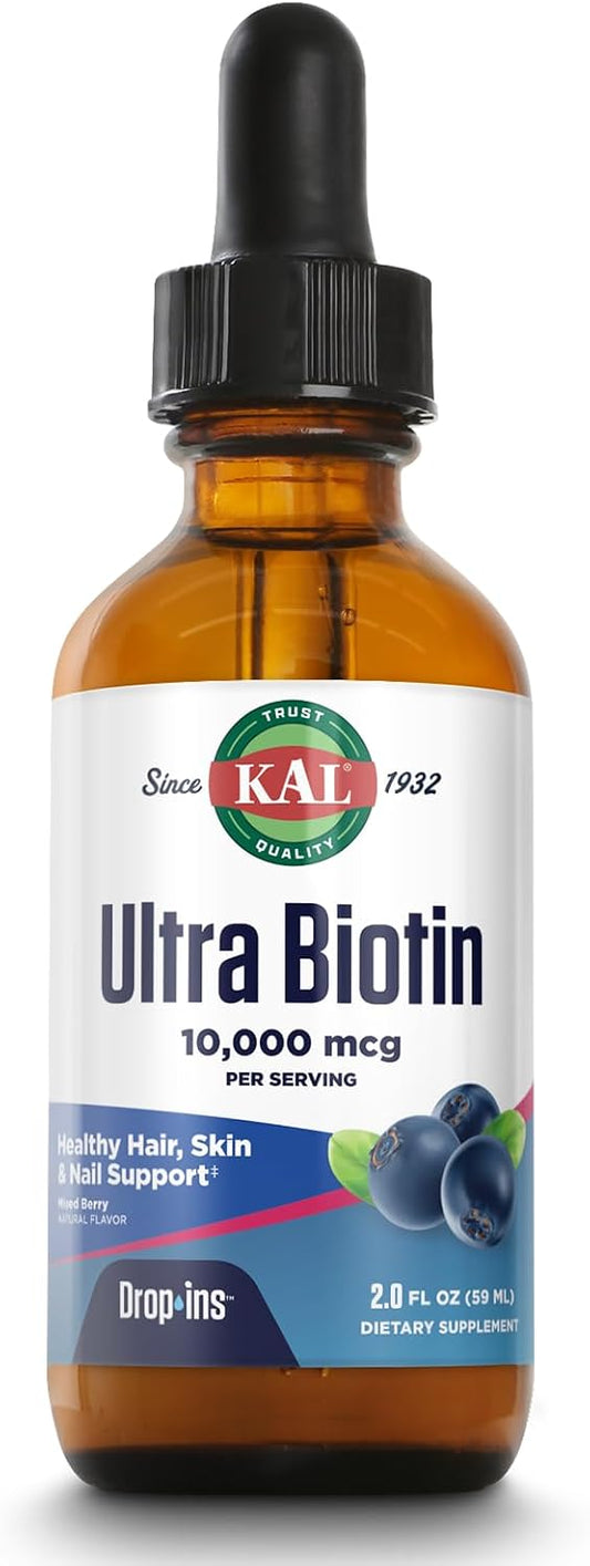 KAL Ultra Biotin 10000mcg DropIns - Gotas de Biotina L