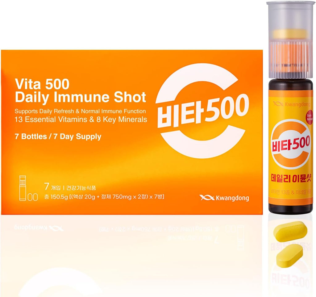 KWANGDONG Vita500 Daily Immune Support Shot - 7 Viales