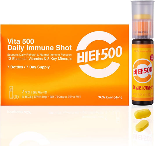 KWANGDONG Vita500 Daily Immune Support Shot - 7 Viales
