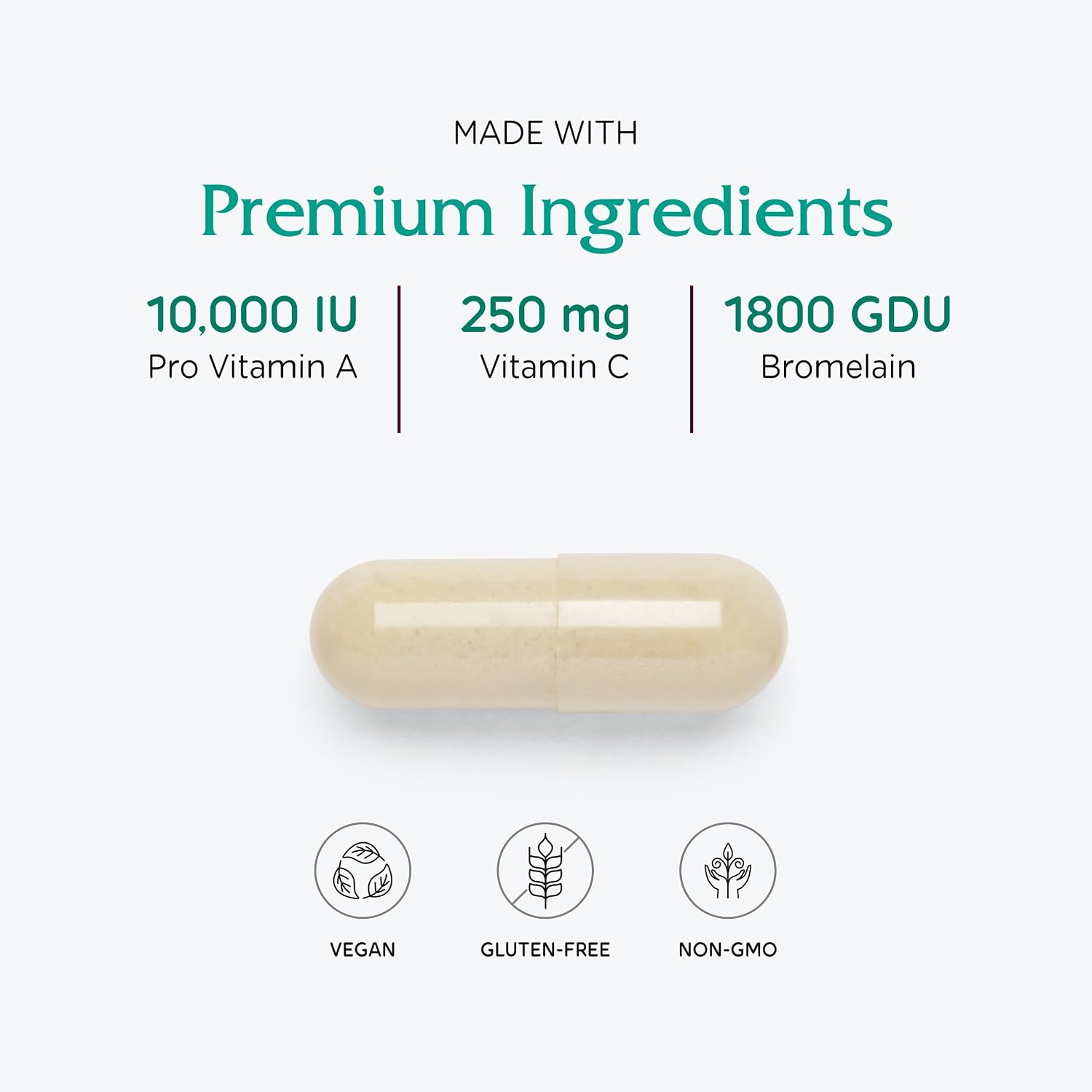 Vitanica Opti-Recovery - Complemento Alimenticio para Apoyo Pre y Post Cirugía, 60 Cápsulas Veganas