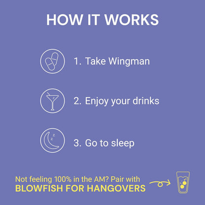 Blowfish Wingman | Suplemento con DHM + – Nopal (Prickly Pear) : Extracto de cactus que ayuda a reducir la – Image 5
