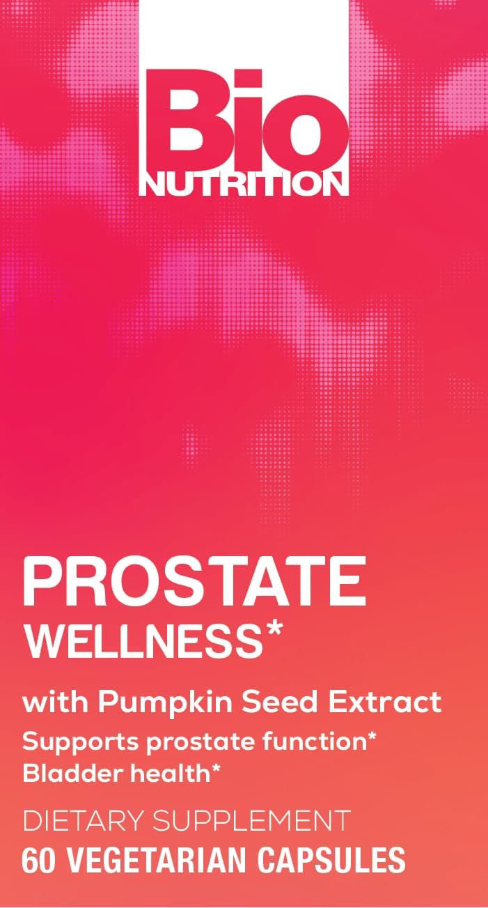 Bio Nutrition Prostate Wellness with Pumpkin Seed Extract - 60 Capsules