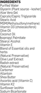 BIOLABS PRO Crema de Vitamina D3 15000 IU con K2 y Extracto de Hoja de Olivo, 3 oz