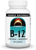 Source Naturals Vitamina B-12 2000 mcg - 200 Comprimidos Sublinguales Veganos