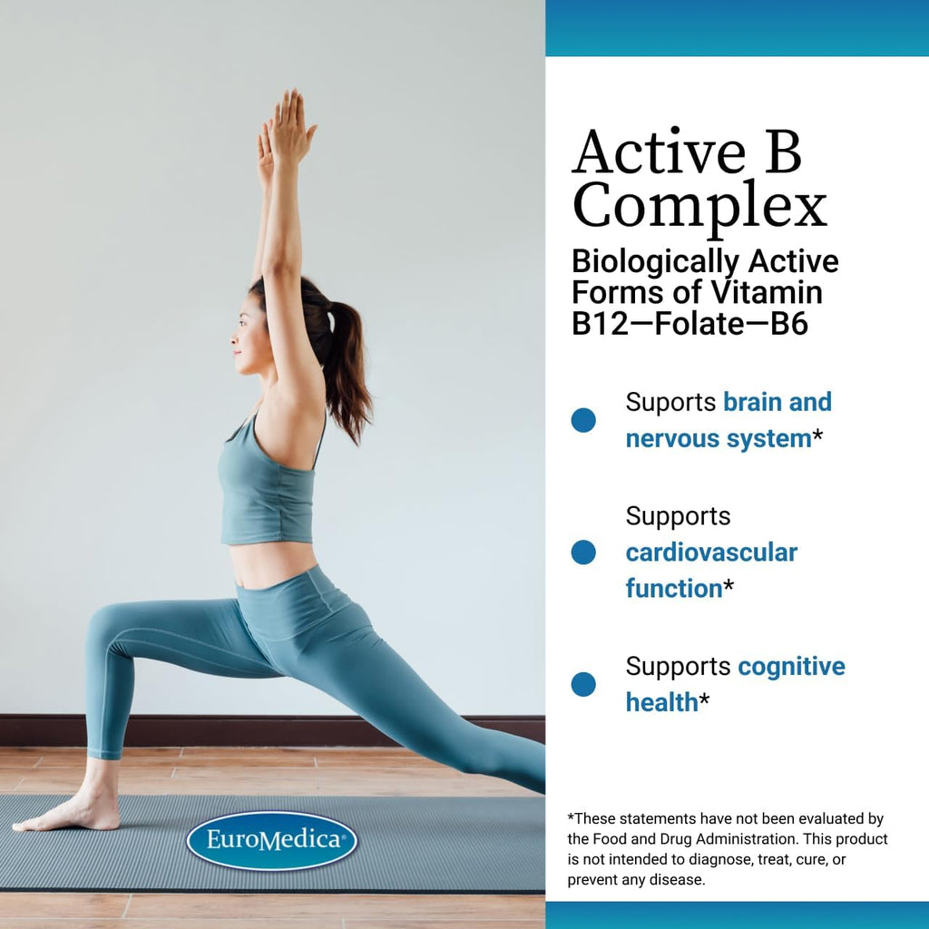 EuroMedica Active Bio-B Cápsulas, 60 Unidades