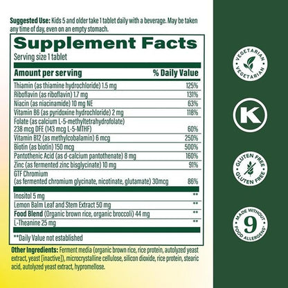 MegaFood Kids Vitamin B Complex – 90 comprimidos mini