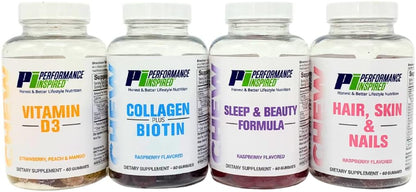 PERFORMANCE INSPIRED Nutrition Collagen + – Biotina (D-biotina) : forma activa de la vitamina B7, necesaria para – Image 8