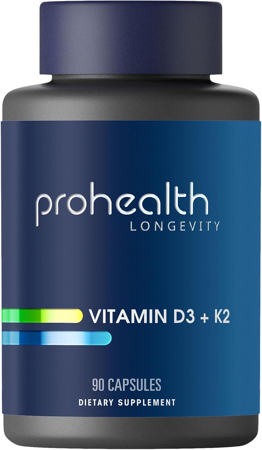 ProHealth Vitamina D3 + K2 | 90 Cápsulas | VegD3® & MK-7 para Huesos, Corazón e Inmunidad