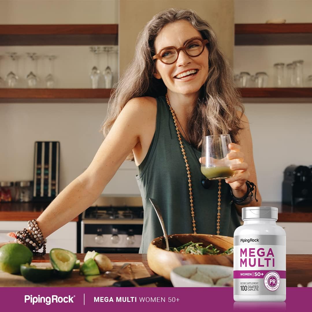 Piping Rock Multivitamínico para Mujeres 50 Plus - 100 Comprimidos Recubiertos