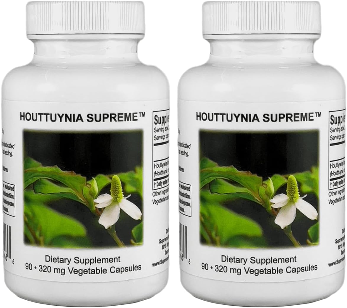 Houttuynia Supreme – 90 Cápsulas Vegetales de Hierba Pura (Houttuynia cordata)