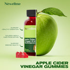 NEWELLME Gominolas de Vinagre de Manzana con Vitamina B12 - Multivitamínico Vegano, sin OGM y sin Gluten (60)
