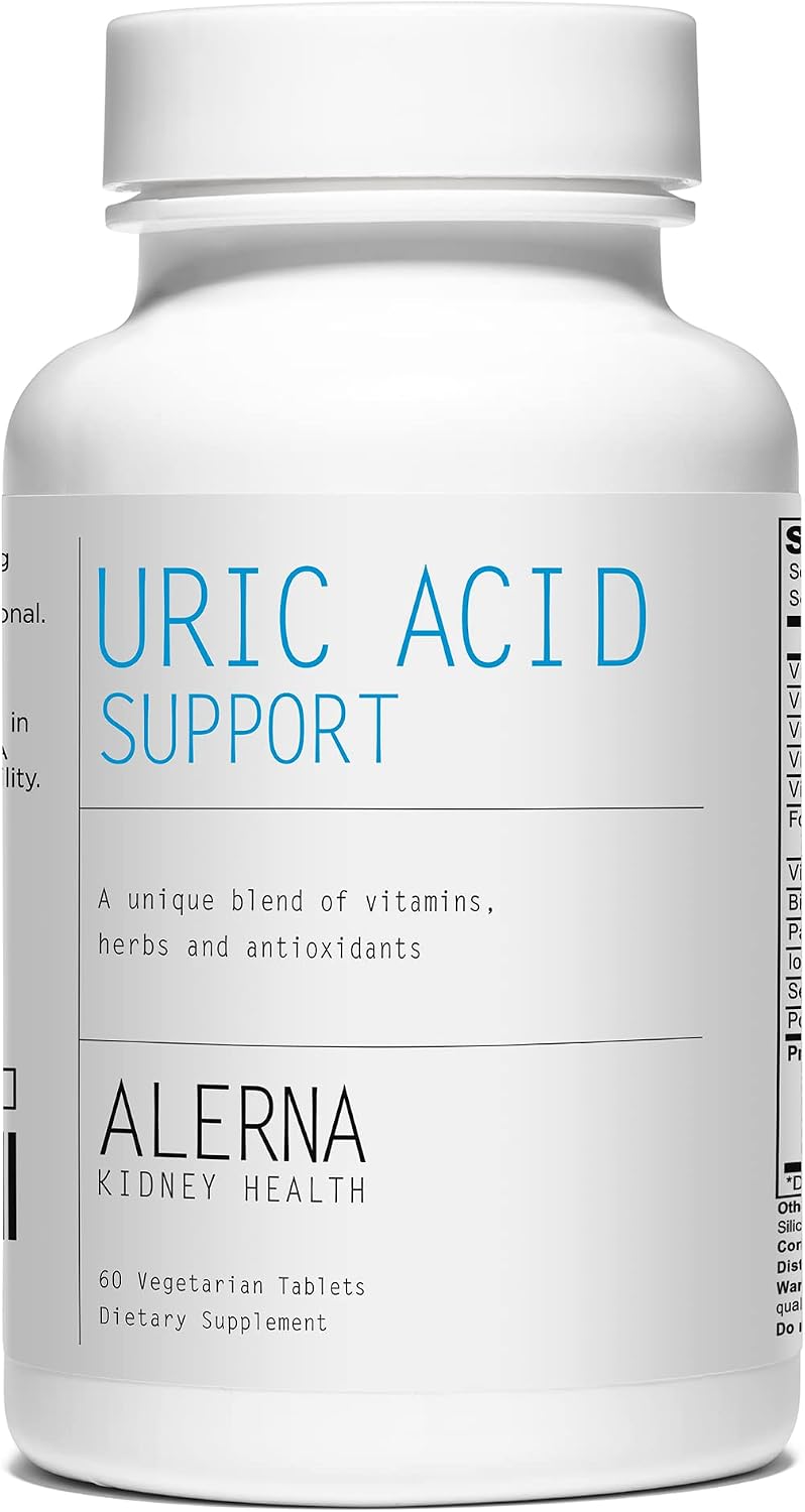Uric Acid Support Dietary Supplement – Cereza Ácida, Extracto de Apio, Cúrcuma y Quercetina – 60 Comprimidos Vegetarianos