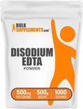 Disodium EDTA en Polvo - Grado Alimenticio, Puro, Sin Gluten, 500g