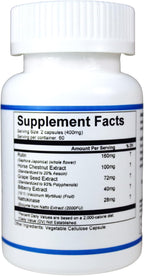 VeinCare - Apoyo Natural para Venas Saludables - Rutina, Castaño de Indias, Semilla de Uva, Arándano, Nattoquinasa - Favorece la Función Venosa Óptima y la Circulación