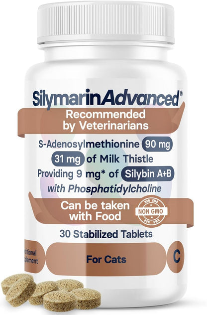 SilymarinAdvanced Suplemento Hepático para Perros Grandes - Cardo Mariano con SAMe y Silibina - 30 Comprimidos – Image 10