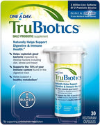 TruBiotics Probiótico Diario, 30 Cápsulas - Sin Gluten, Sin Soja, Soporte Digestivo e Inmunológico para Hombres y Mujeres