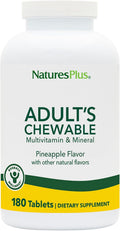 NaturesPlus Adult’s Chewable Multivitamínico Masticable Sabor Piña – 180 Comprimidos (Pack de 2)