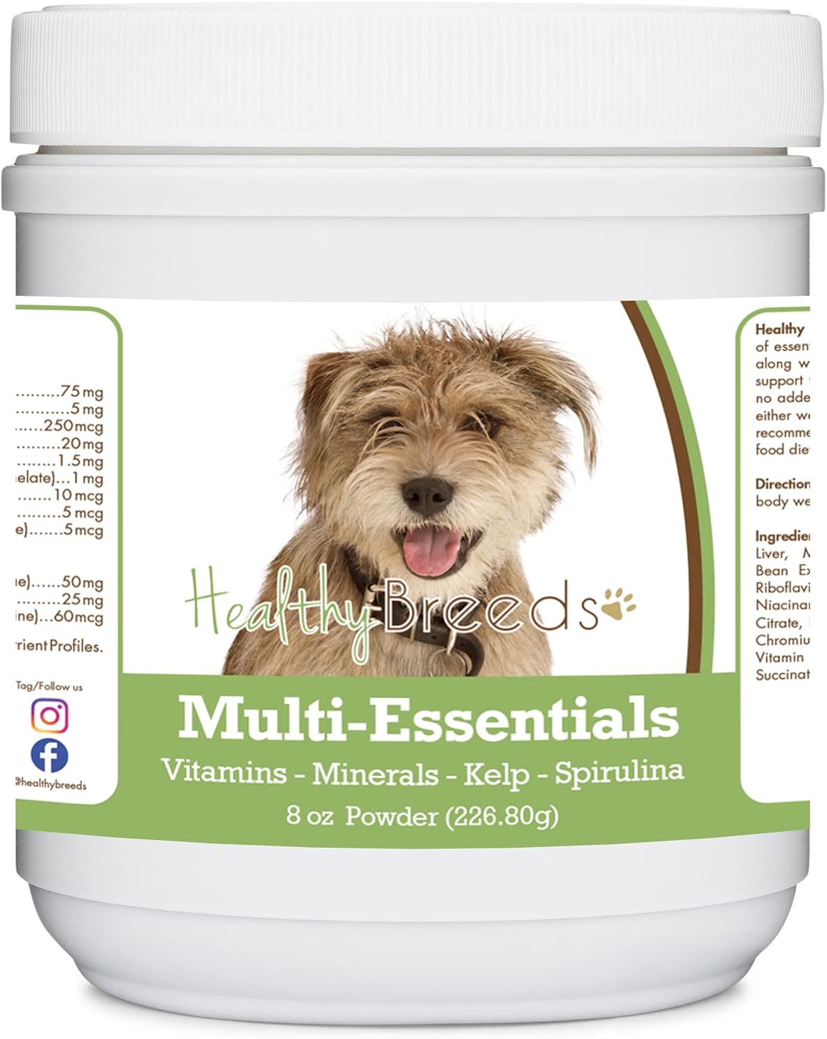 Healthy Breeds Mutt - Multivitamínico en Polvo para Perros - 227 g (8 oz)