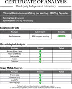Vitabod Benfotiamina 600mg – 180 Cápsulas Vegetarianas – Suplemento de Vitamina B1 Liposoluble