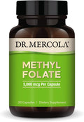 Dr. Mercola Metilfolato - 5 mg - 30 Cápsulas - Complemento Alimenticio con 5-MTHF