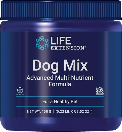 Life Extension Dog Mix - Multivitamínico y Suplemento para Perros con Probióticos, L-Carnitina y Vitaminas, Sin OGM, 60 Dosis – Image 1