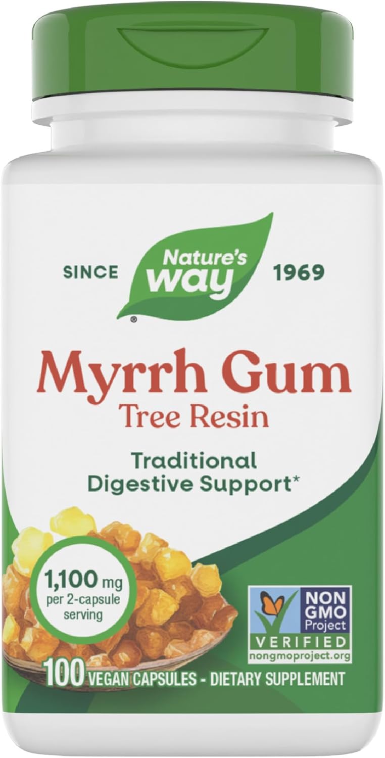 Nature's Way Resina de Mirra, 100 Cápsulas Veganas