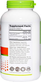 NutriBiotic – Vitamina C + Vitamina D3 y Zinc, 250 Cápsulas