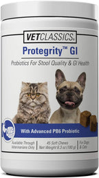 Protegrity GI Probióticos para Perros y Gatos, 45 Masticables Suaves