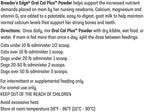 Breeder’s Edge Oral Cal Plus Powder - Calcio y Vitamina D3 para Perros y Gatos Lactantes, 300g