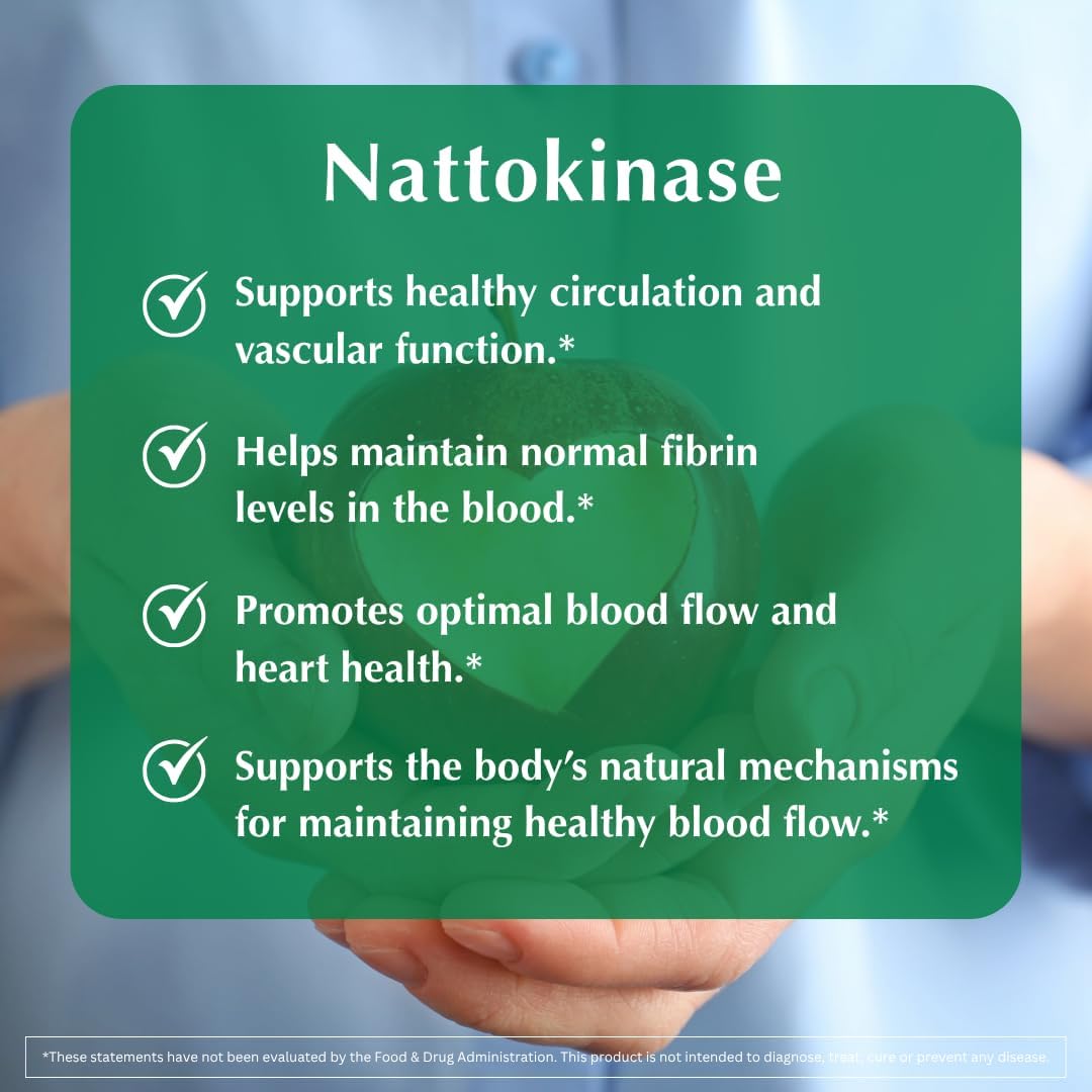 PROVITA Nattoquinasa 2000 FU | 100mg | 60 Cápsulas | Salud Cardiovascular