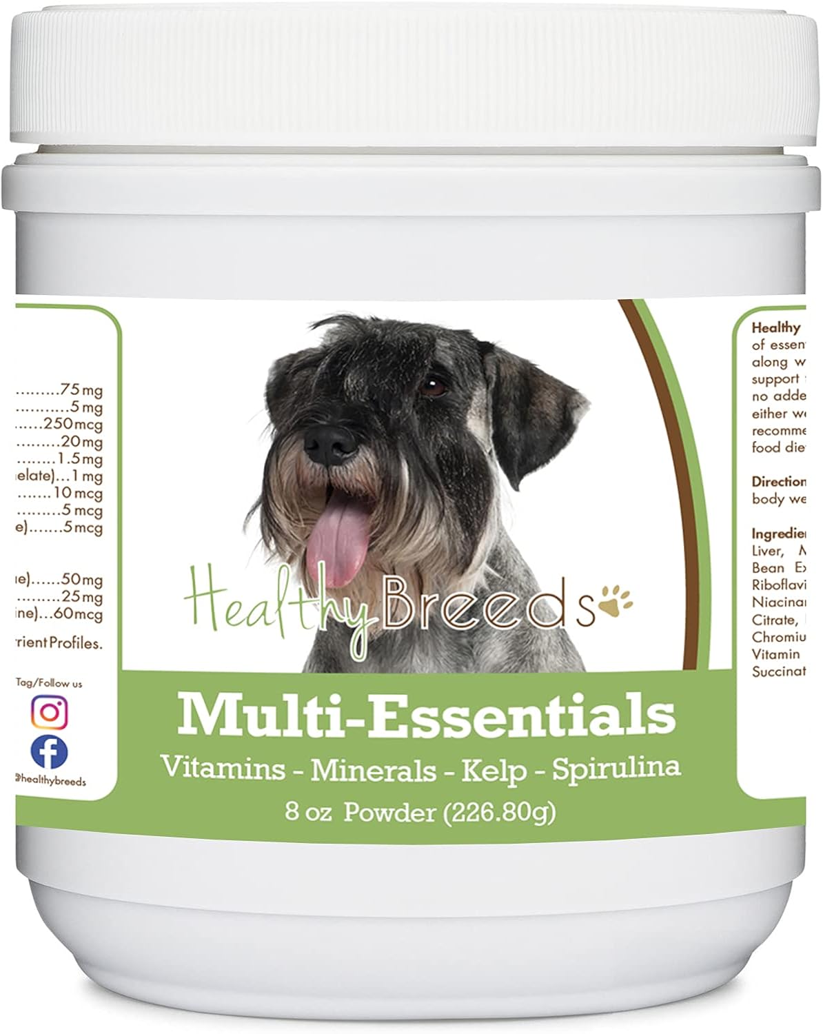 Healthy Breeds Multi-Essentials en Polvo para Perros Standard Schnauzer - 227 g