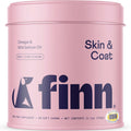 Finn Masticables de Aceite de Salmón para Perros – Piel y Pelaje – Omega-3 EPA y DHA – 90 unidades – Biotina, Zinc y Vitaminas B – Salmón Salvaje de Alaska – Certificado NASC – Formulado por Veterinarios