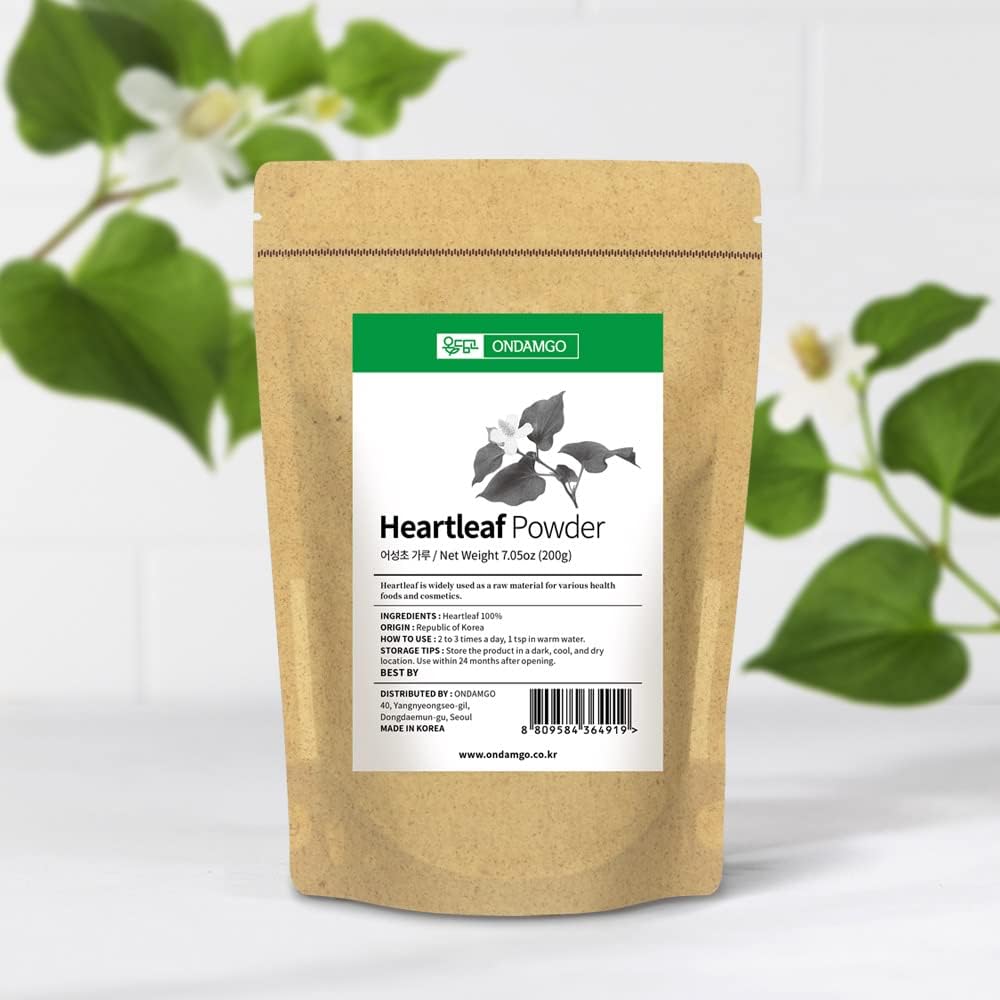 Polvo de Houttuynia Cordata Puro, Ingrediente Tradicional para Té Asiático 200g