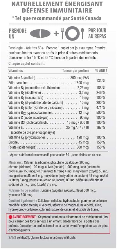 Jamieson Multi 100% Complete - Multivitamínico para Adultos 50+ - 90 Comprimidos