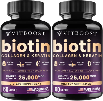 Vitboost Biotina con Ácido Hialurónico, – El metabolismo energético normal. – Image 1