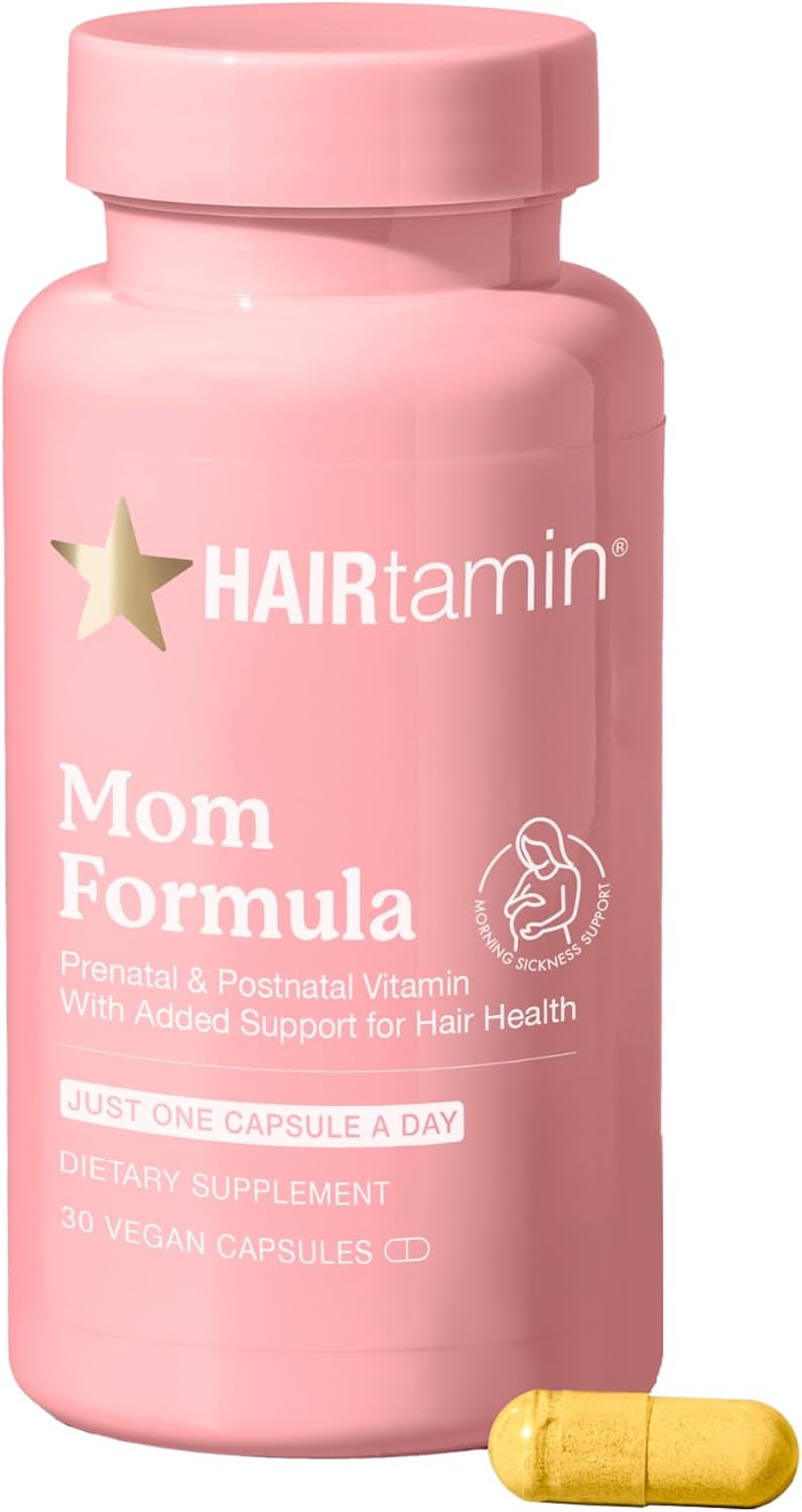 HAIRtamin MOM Complejo Prenatal y Postnatal Vegano - 30 Cápsulas
