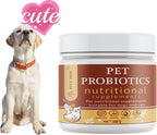 NTCARE Probióticos en Polvo para Perros y Gatos - Fórmula Veterinaria con Enzimas Digestivas y Prebióticos, 100g