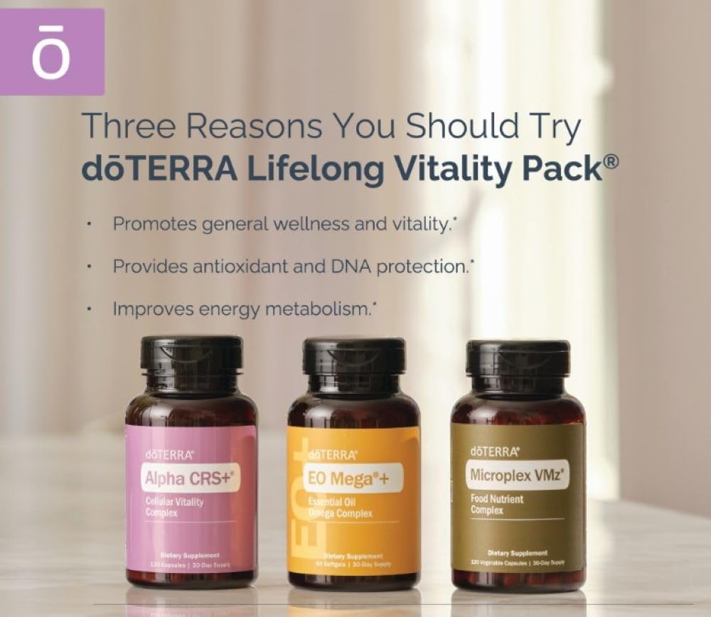 doTERRA Lifelong Vitality Pack - Alpha CRS+, xEO Mega y Microplex VMz