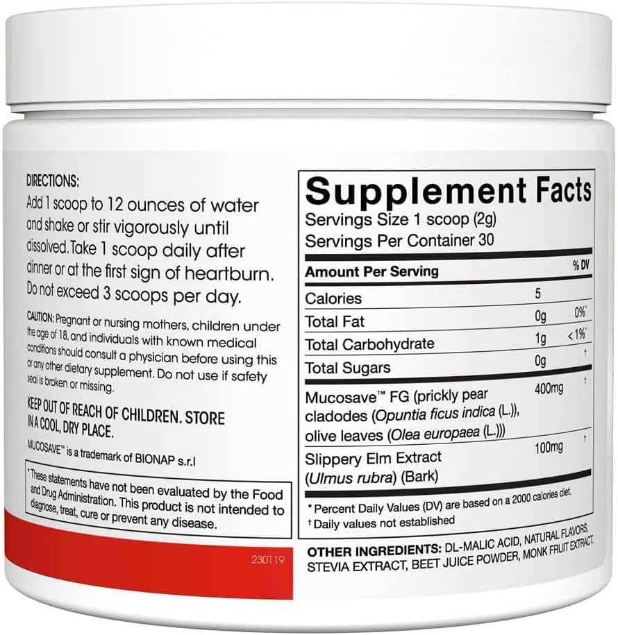 Reflux - Complemento Digestivo con Mucosave FG y Olmo Rojo (30 raciones)