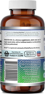 Amazing Formulas Vitamina K2 MenaQ7 MK7 100 mcg - 60 Cápsulas Vegetales